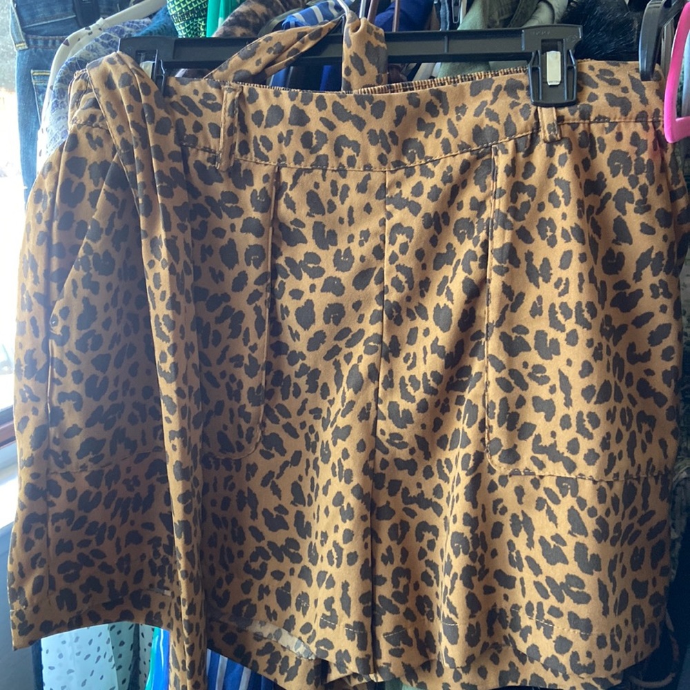 Leopard Print Shorts
